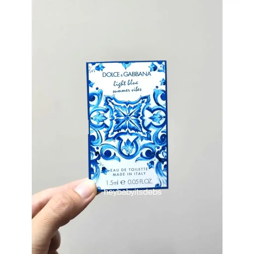 Dolce & Gabbana Light Blue Summer Vibes EDT (For Women) Sample Perfume - 1.5ml