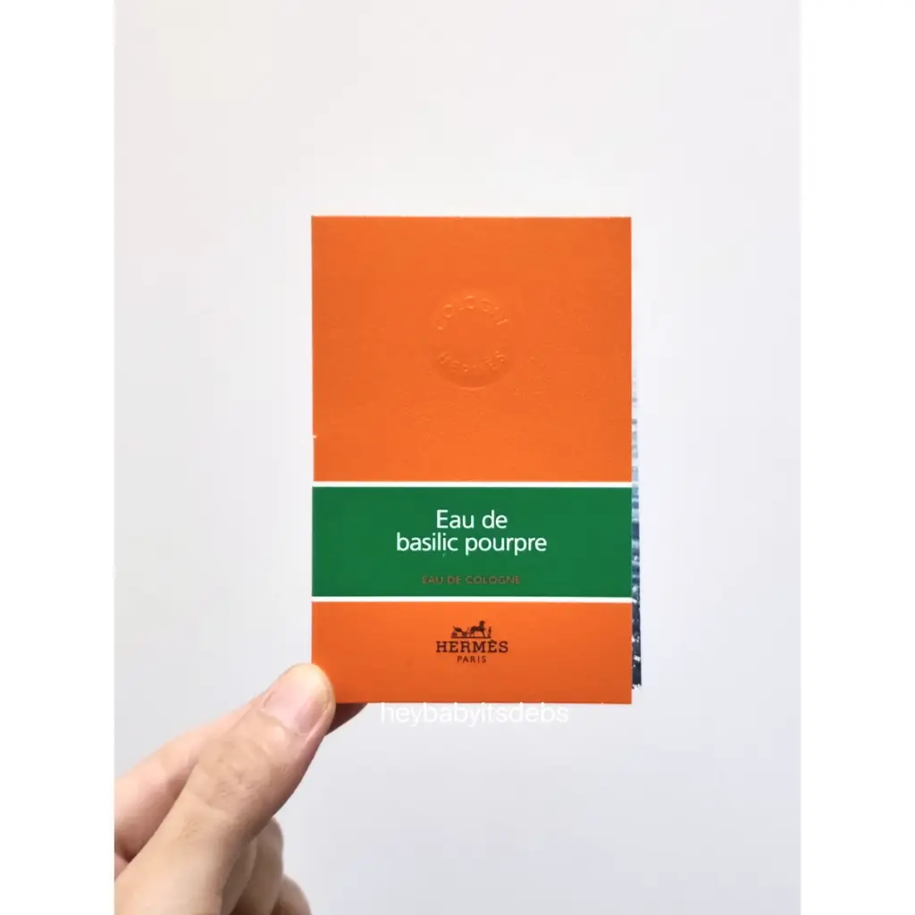 Hermes Eau de Basilic Poupre Sample Perfume - 1.5ml