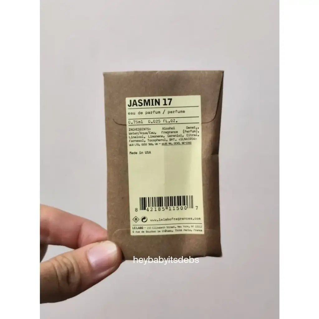 Le Labo Jasmin 17 Sample Perfume - 0.8ml