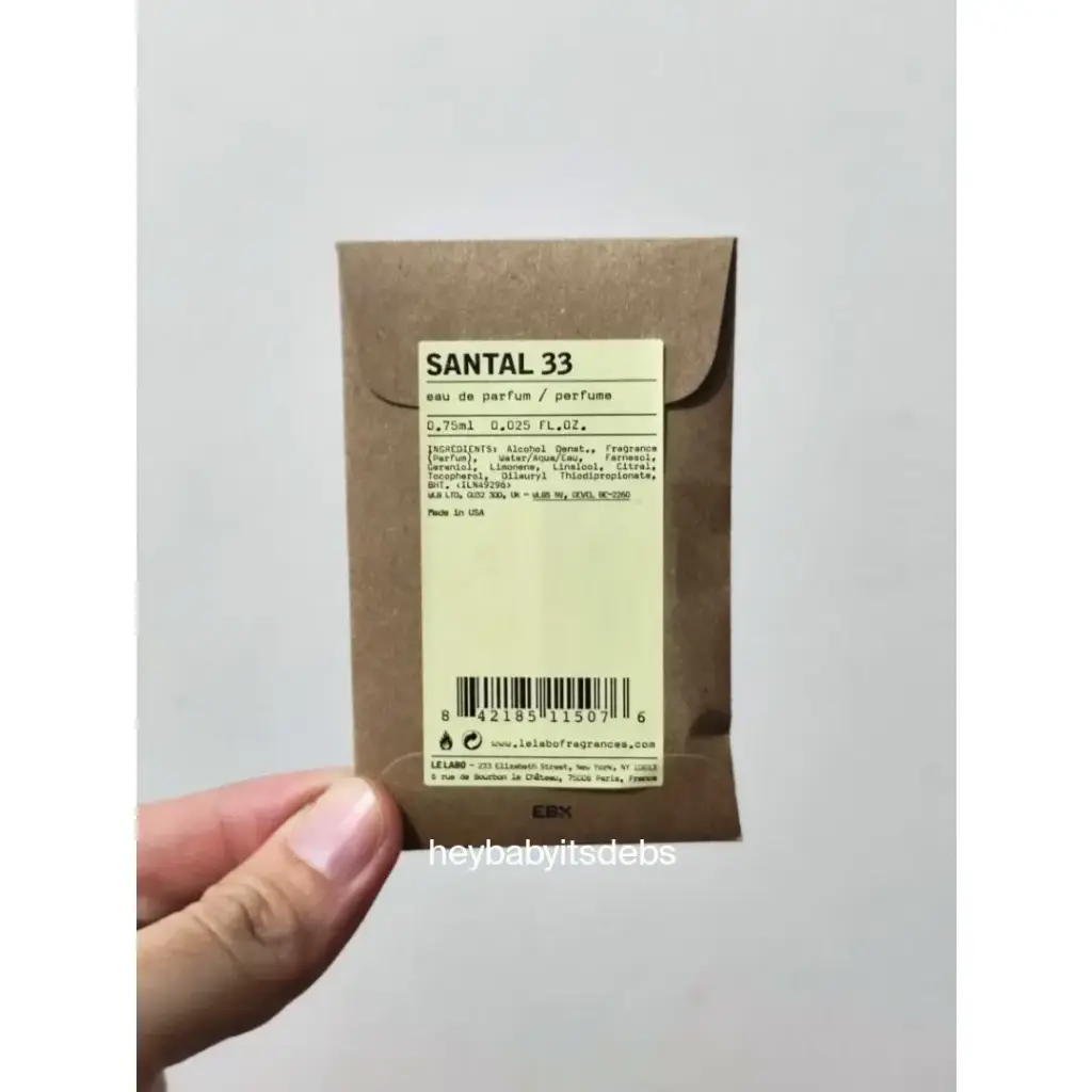 Le Labo Santal 33 Sample Perfume - 0.8ml