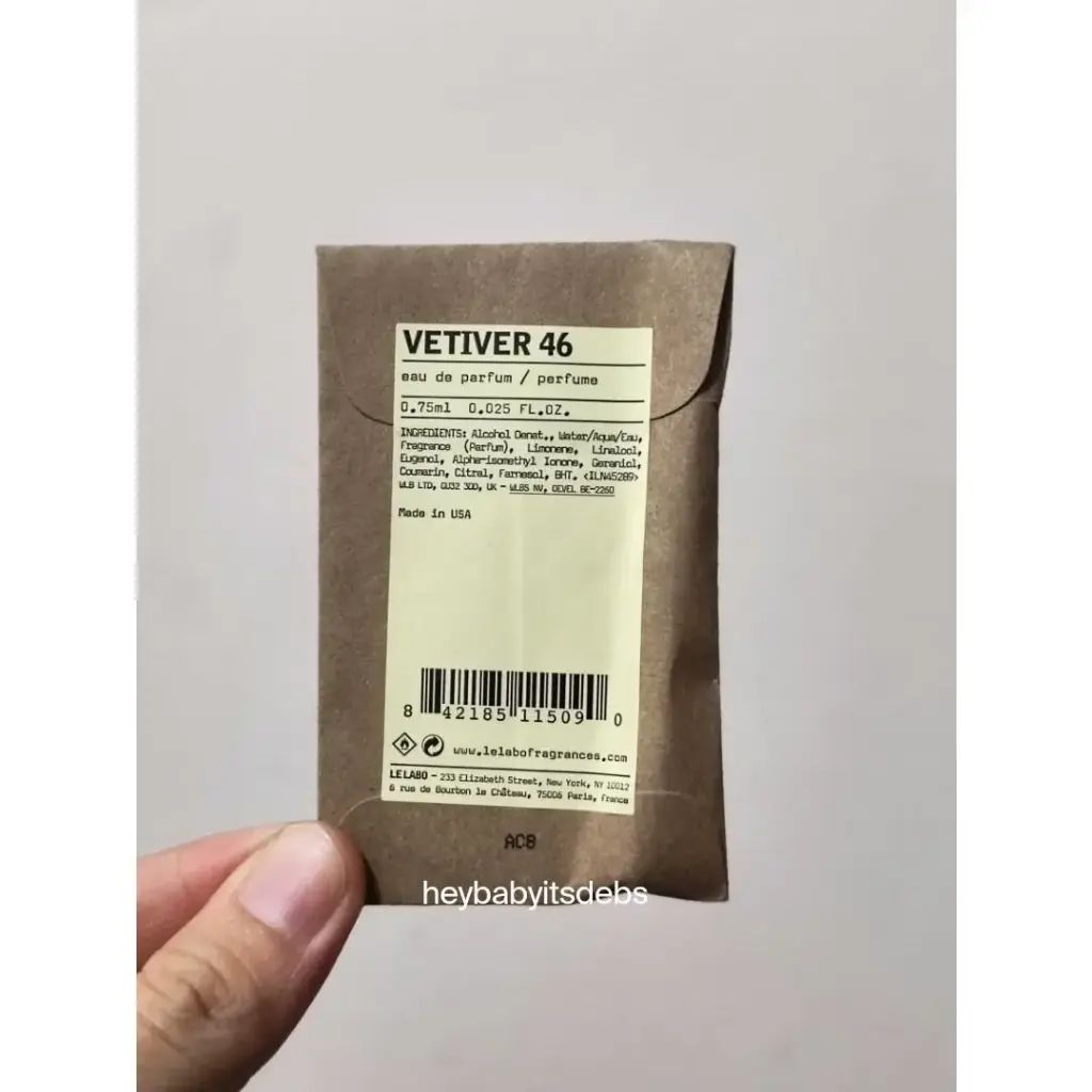 Le Labo Vetiver 46 Sample Perfume - 0.8ml