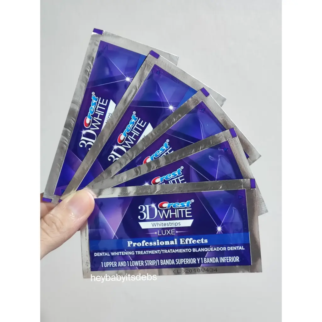 Crest 3d White Teeth Whitening Strips (5 or 10 sachets)