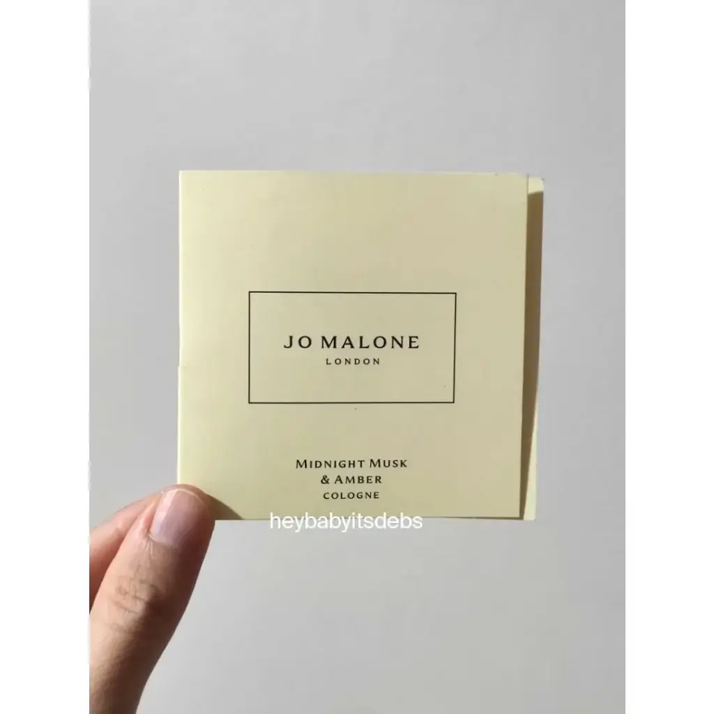 Jo Malone Midnight Musk & Amber Sample Perfume - 1.5ml (card)