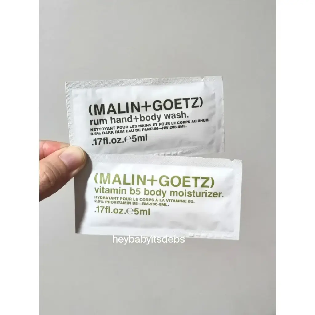 Malin + Goetz Body Wash & Moisturizer Set - 5ml + 5ml