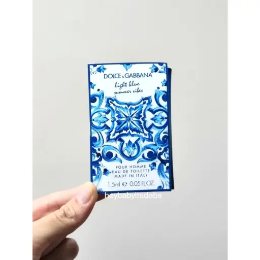 Dolce & Gabbana Light Blue Summer Vibes EDT (For Men) Sample Perfume - 1.5ml