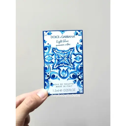 Dolce & Gabbana Light Blue Summer Vibes EDT (For Women) Sample Perfume - 1.5ml