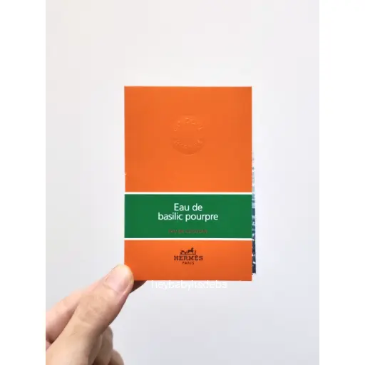 Hermes Eau de Basilic Poupre Sample Perfume - 1.5ml