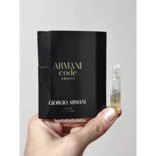 Armani Code Absolu Parfum (For Men) Sample Perfume - 1.2ml