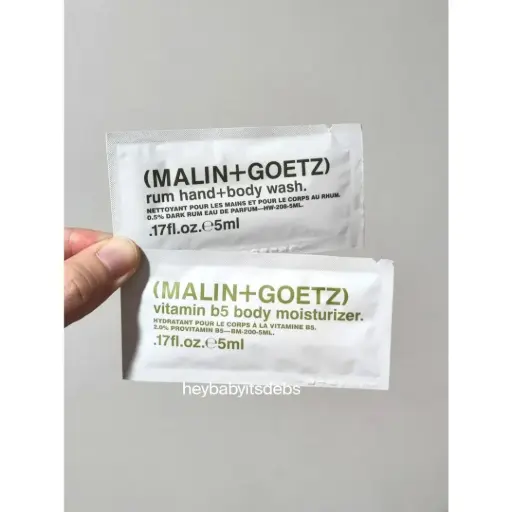 Malin + Goetz Body Wash & Moisturizer Set - 5ml + 5ml